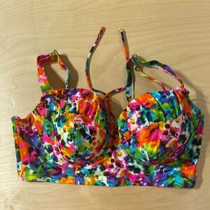Smart & Sexy Multicolor Swim Top 40 DD (Q)
